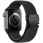 Bracelet de remplacement pour Apple Watch en corde de parachute noir