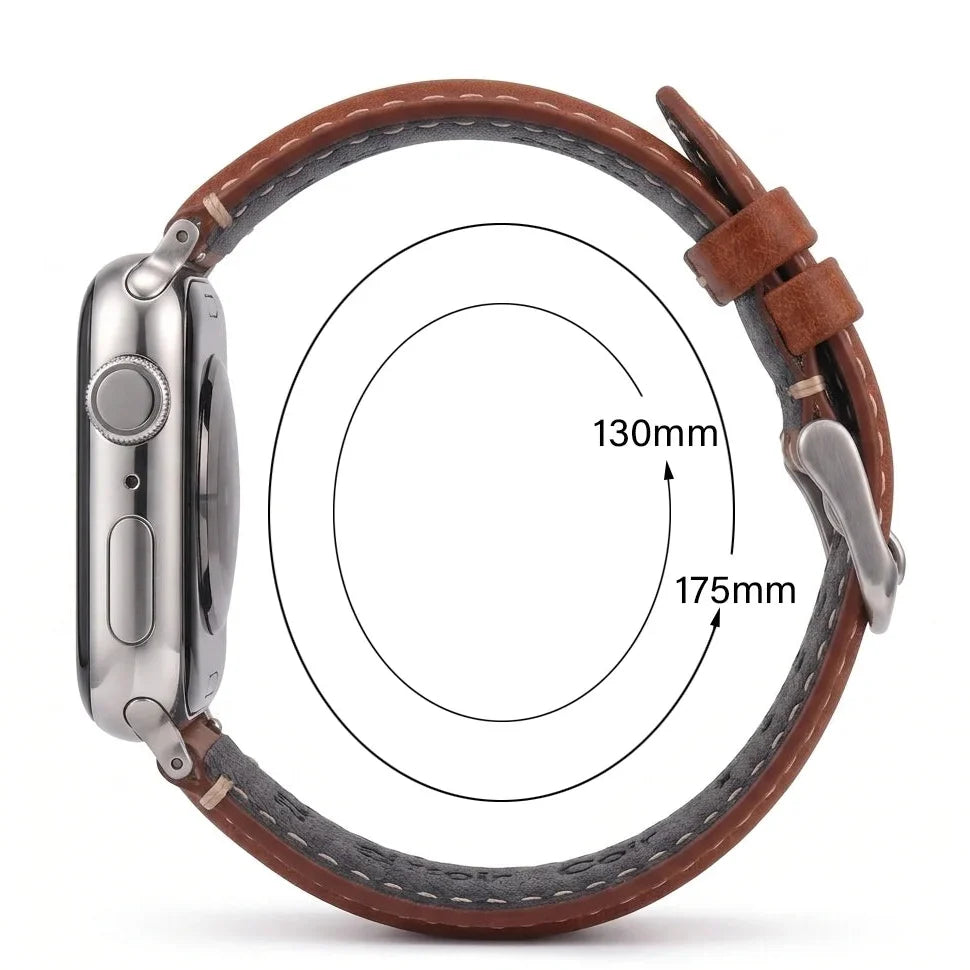 Bracelet de remplacement pour Apple Watch en cuir classique 