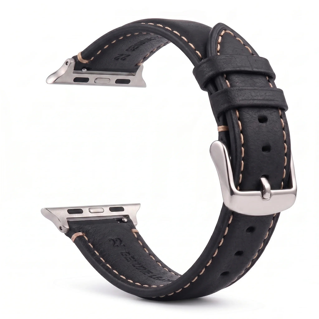 Classic leather replacement band for Apple Watch