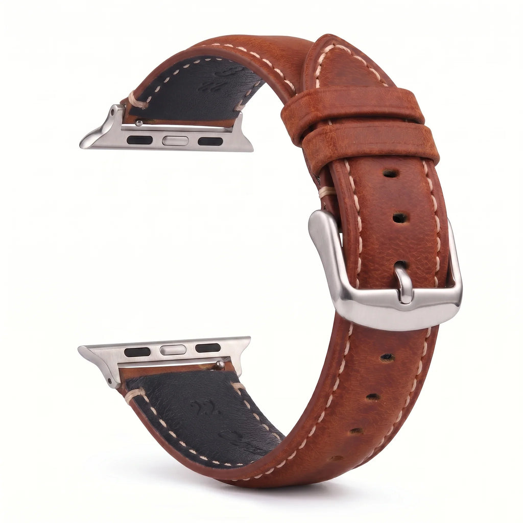 Classic leather replacement band for Apple Watch