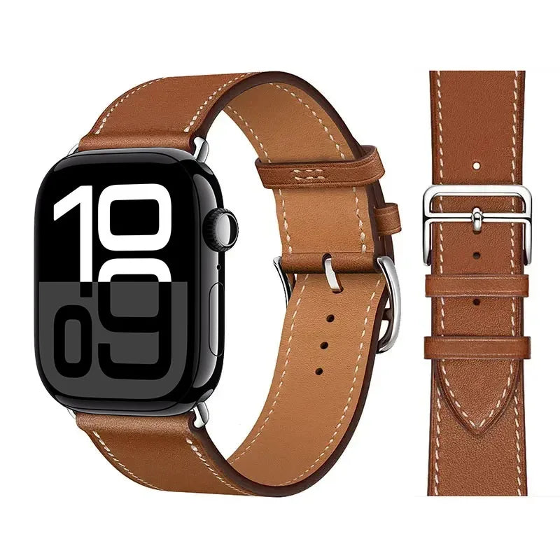 Correas de repuesto para Apple Watch en cuero para mujer y para hombre 