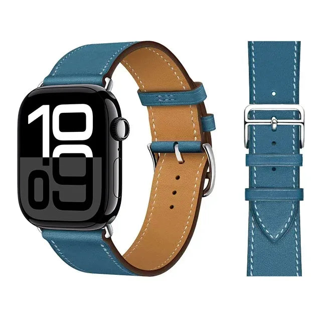Correas de repuesto para Apple Watch en cuero para mujer y para hombre 