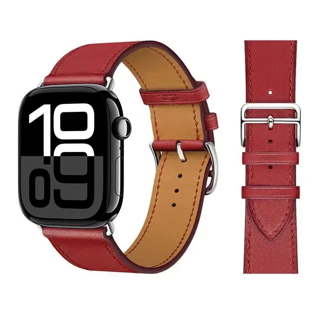 Correas de repuesto para Apple Watch en cuero para mujer y para hombre 