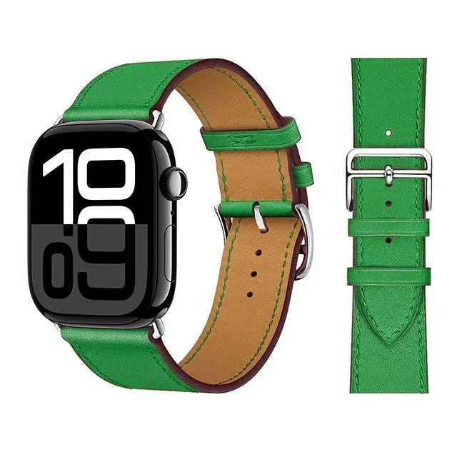 Correas de repuesto para Apple Watch en cuero para mujer y para hombre 