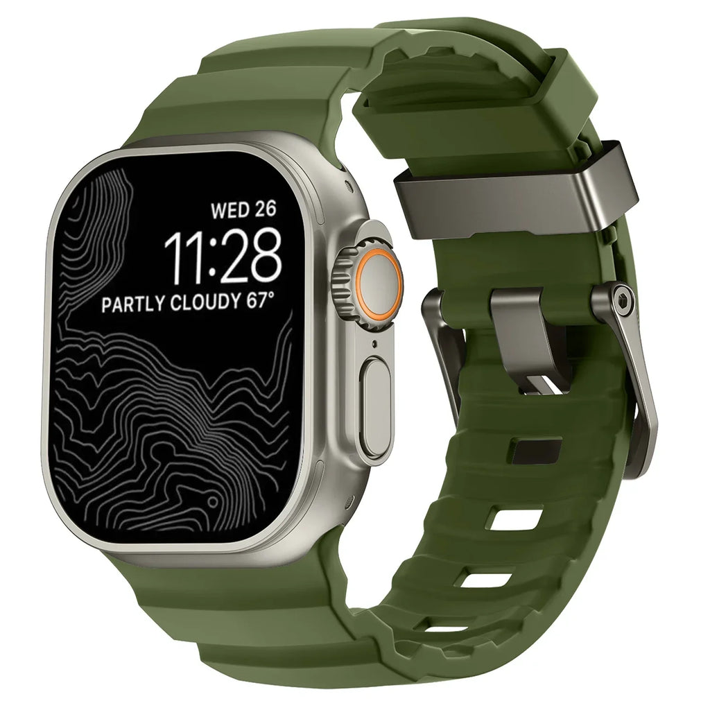 Correas de repuesto para Apple Watch en silicona gruesa 