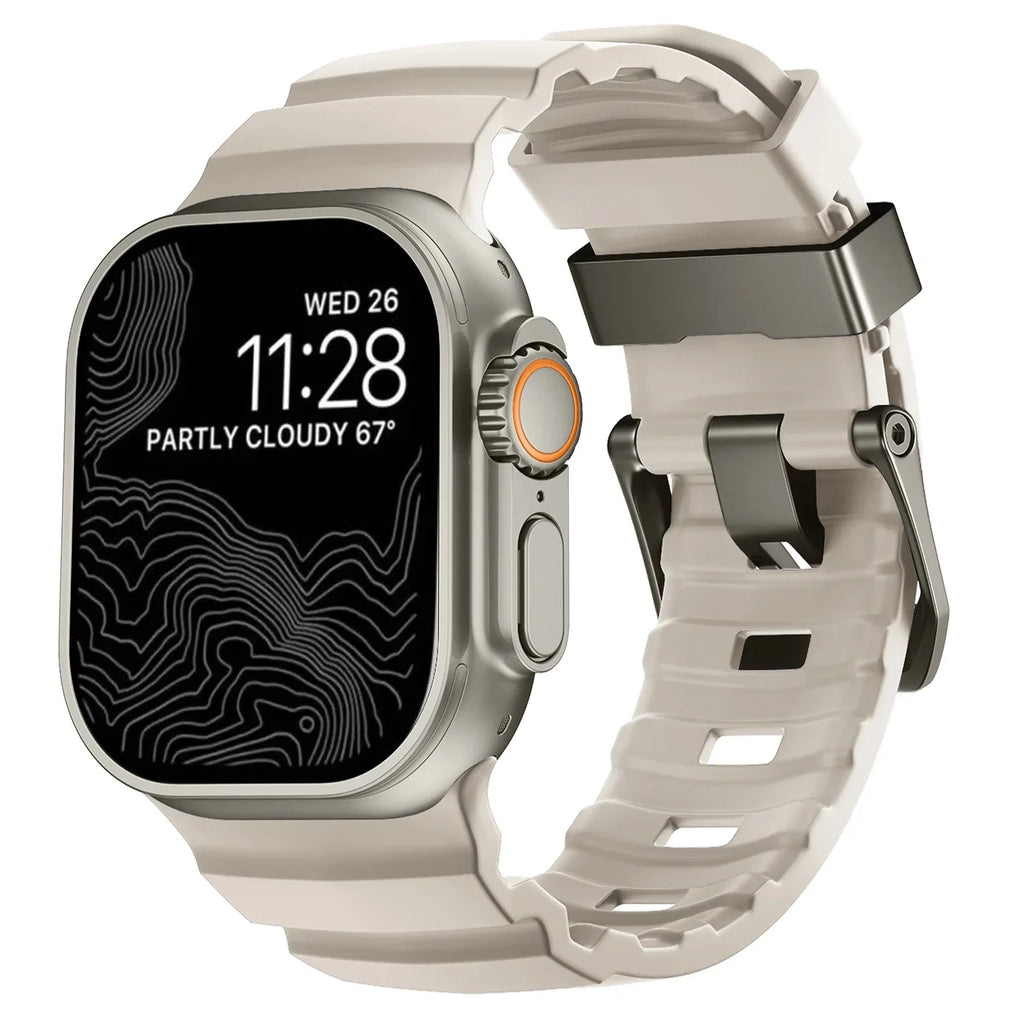 Correas de repuesto para Apple Watch en silicona gruesa 