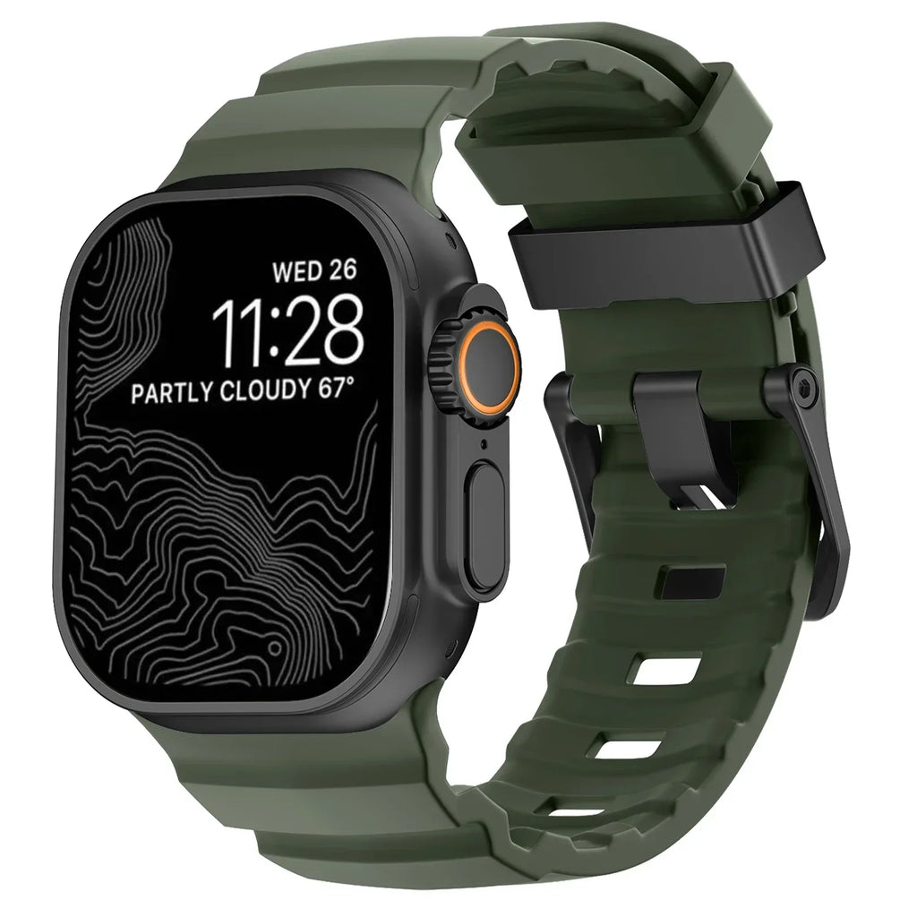 Correas de repuesto para Apple Watch en silicona gruesa 