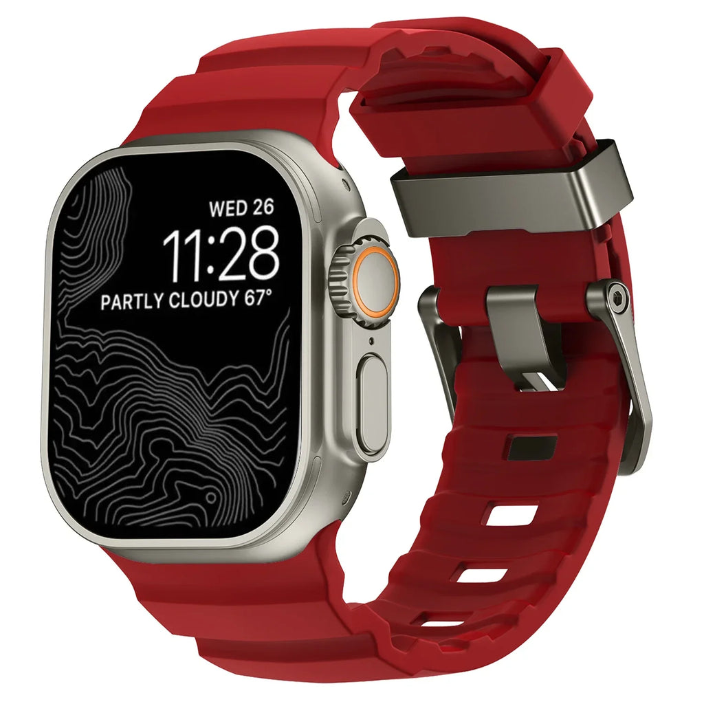Correas de repuesto para Apple Watch en silicona gruesa 
