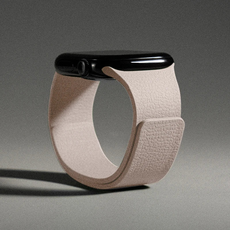 Magnetic silicone replacement band for Apple Watch