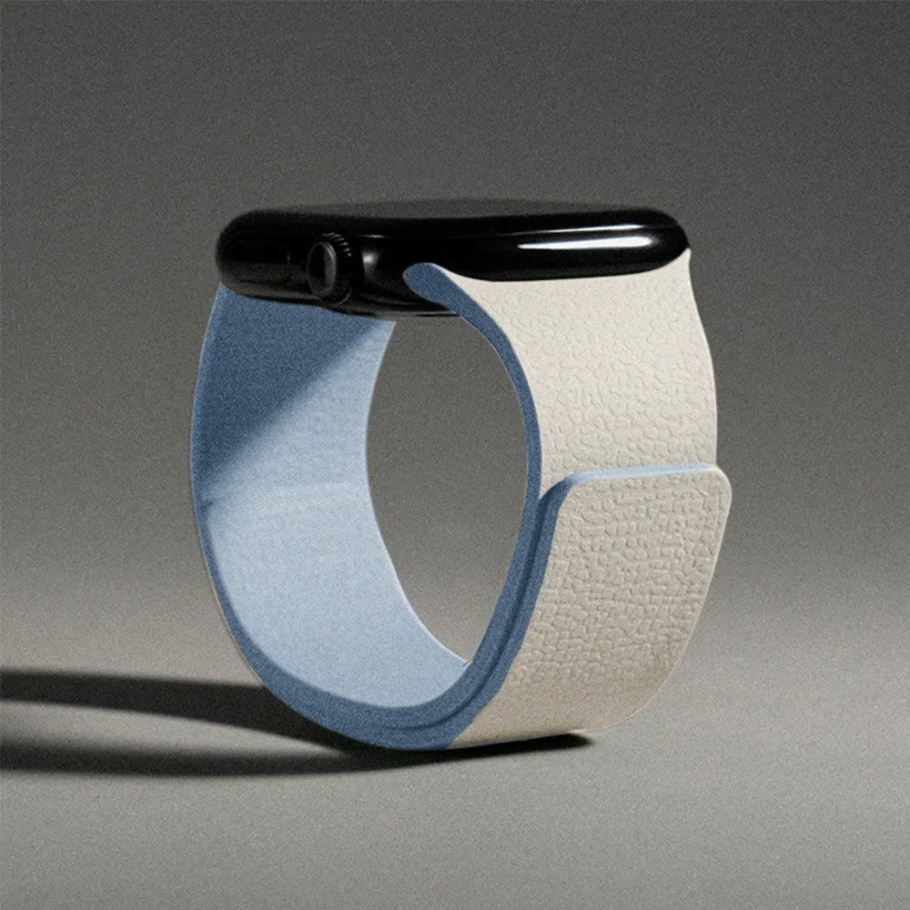 Magnetic silicone replacement band for Apple Watch