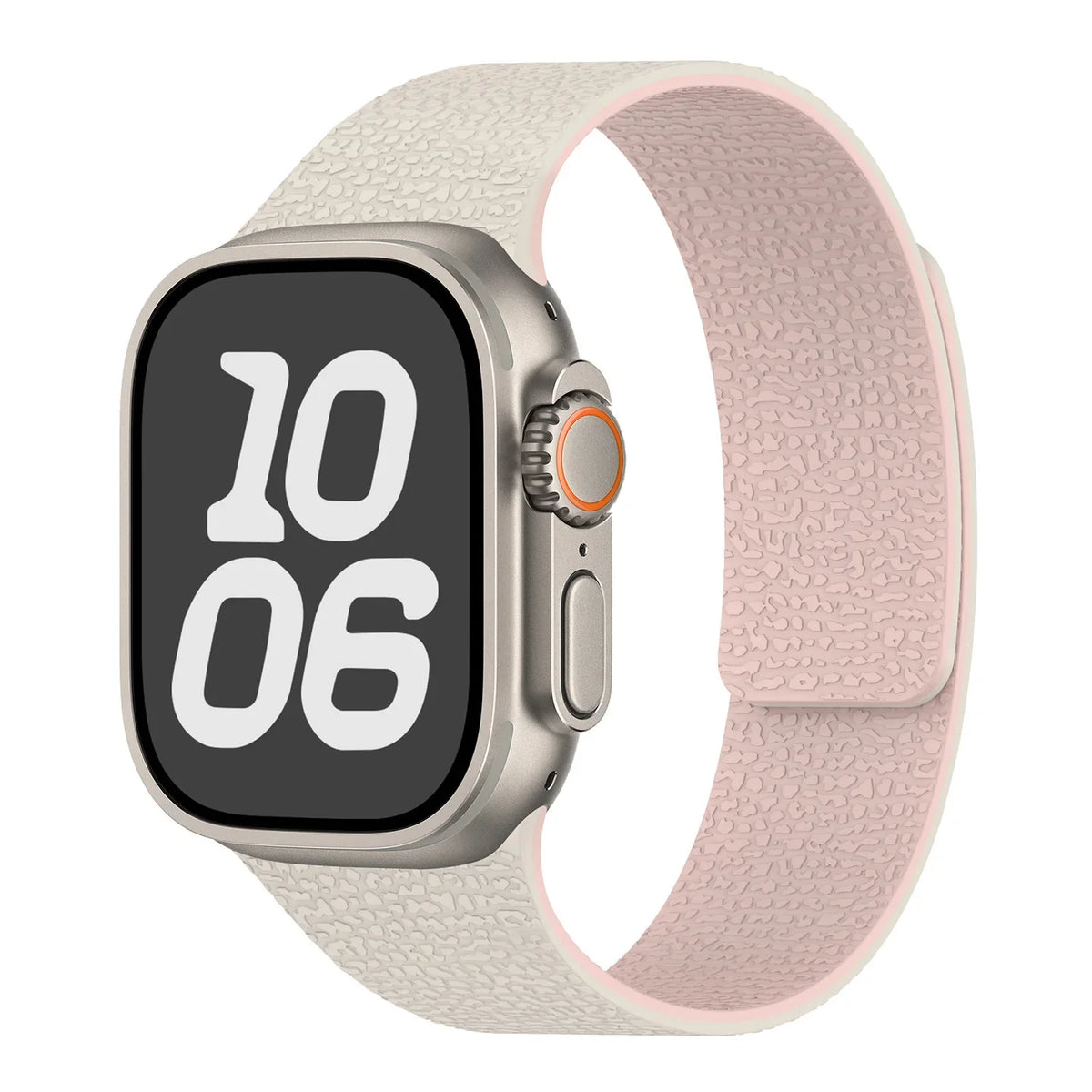 Magnetic silicone replacement band for Apple Watch