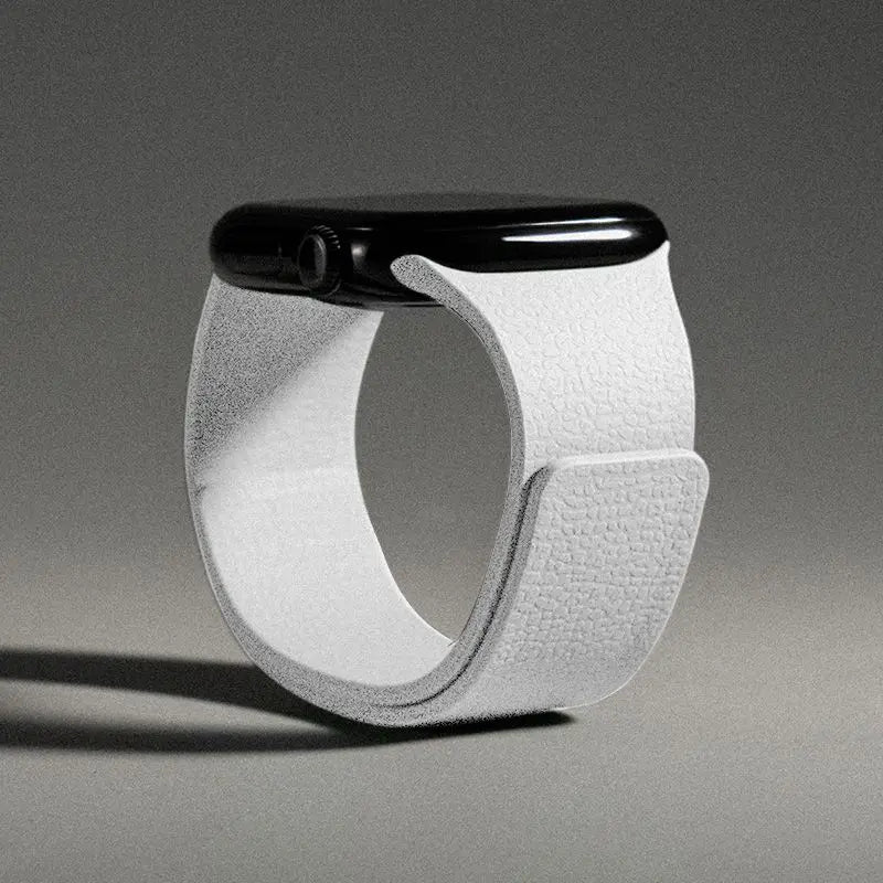 Magnetic silicone replacement band for Apple Watch