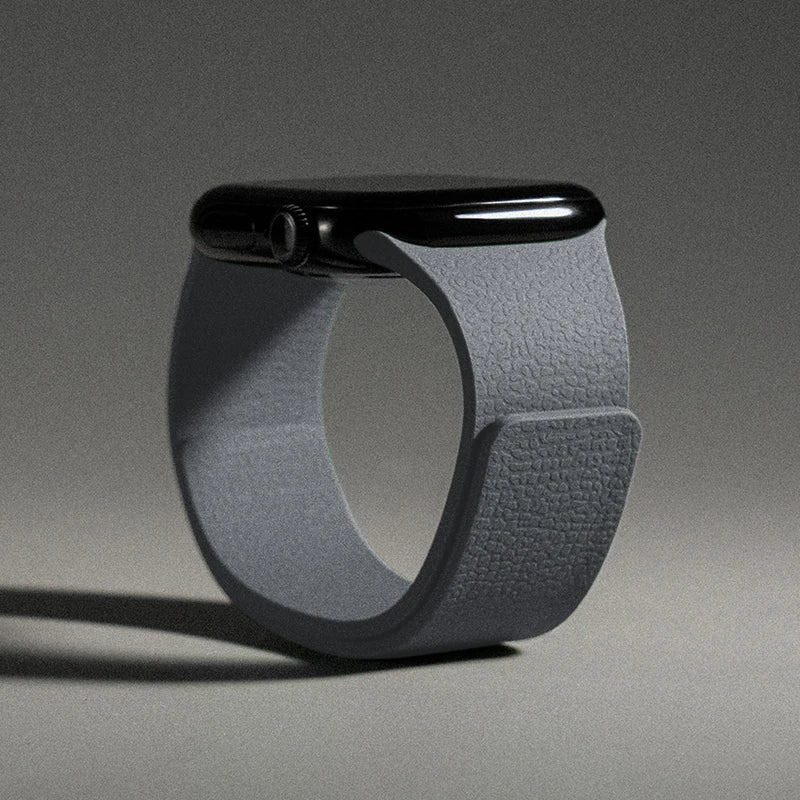 Magnetic silicone replacement band for Apple Watch
