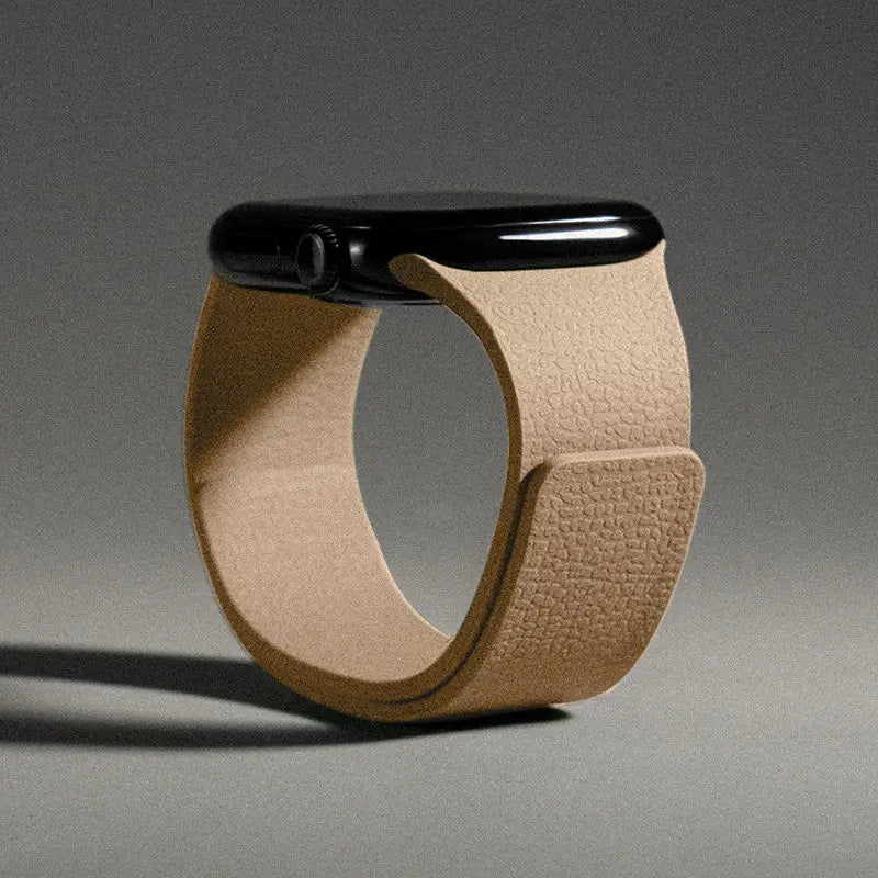 Magnetic silicone replacement band for Apple Watch