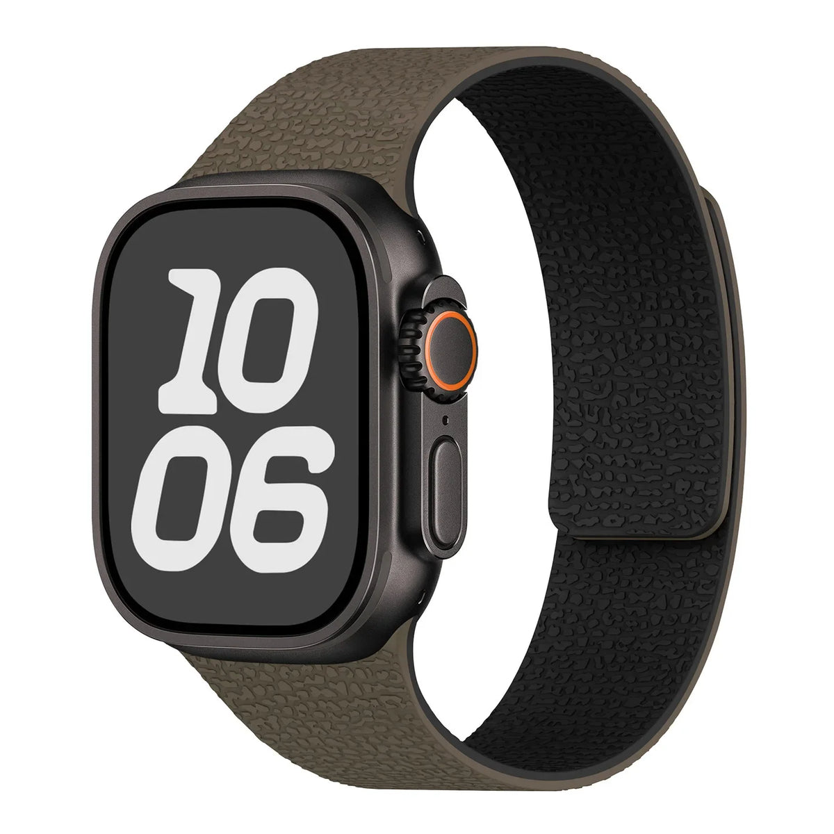 Magnetic silicone replacement band for Apple Watch