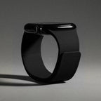 Bracelet de remplacement pour Apple Watch en silicone magnétique noir