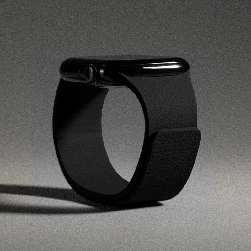 Magnetic silicone replacement band for Apple Watch