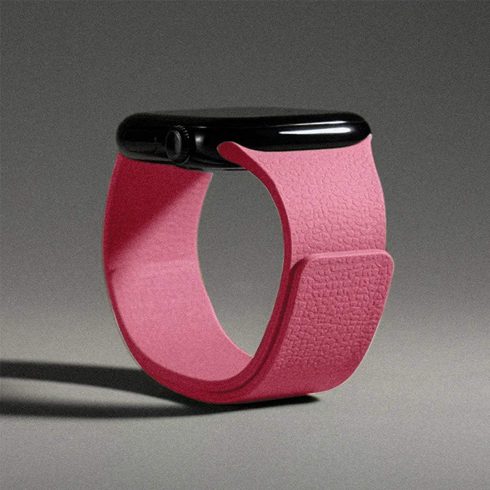 Magnetic silicone replacement band for Apple Watch