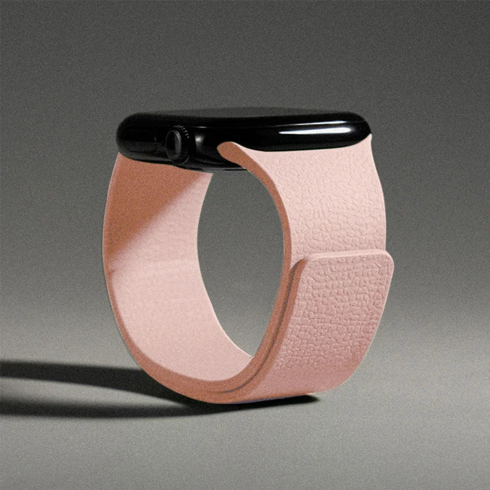 Magnetic silicone replacement band for Apple Watch