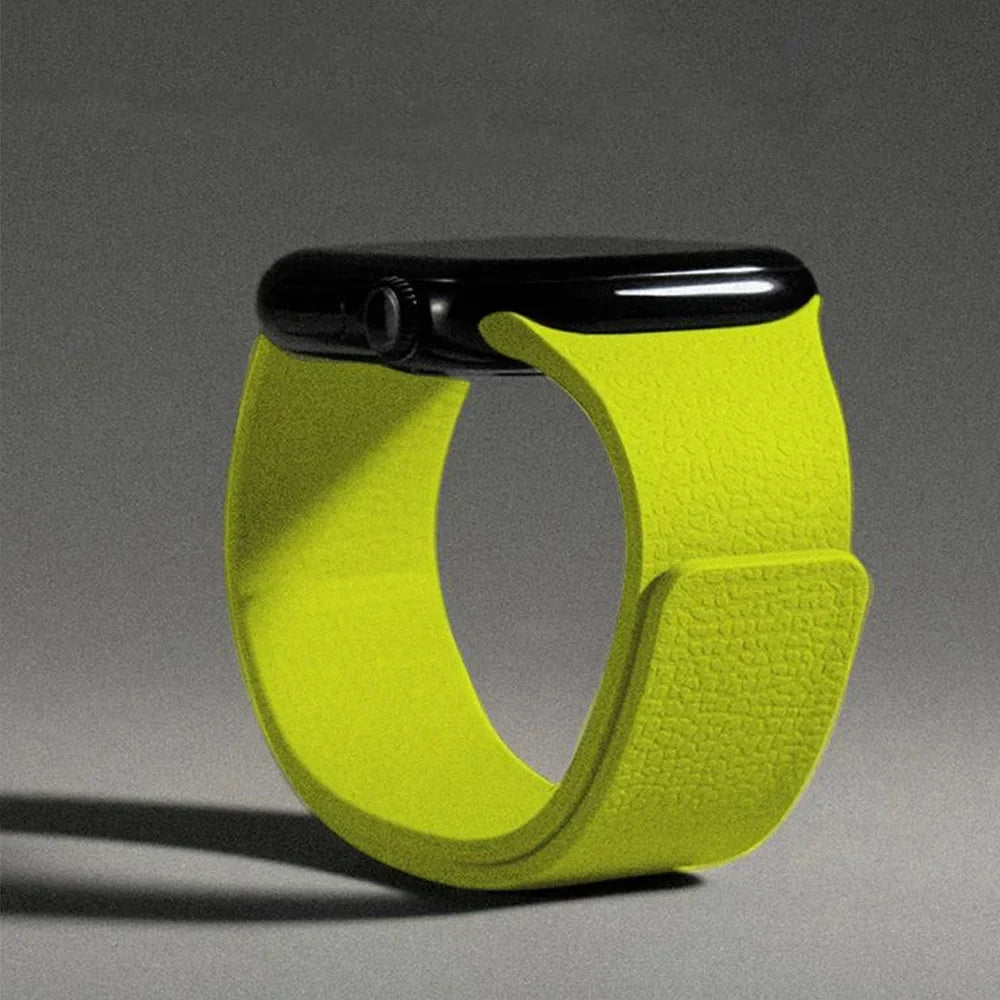 Magnetic silicone replacement band for Apple Watch