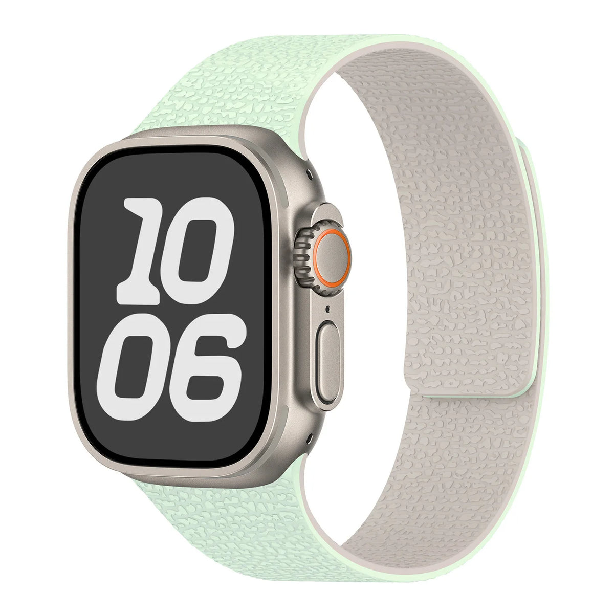 Magnetic silicone replacement band for Apple Watch