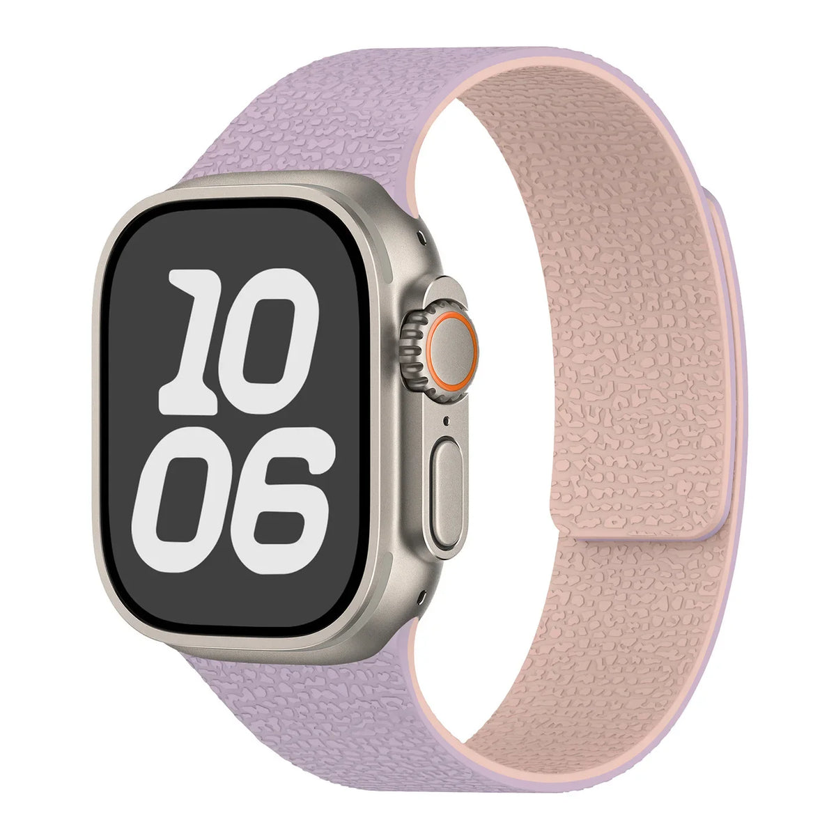 Magnetic silicone replacement band for Apple Watch