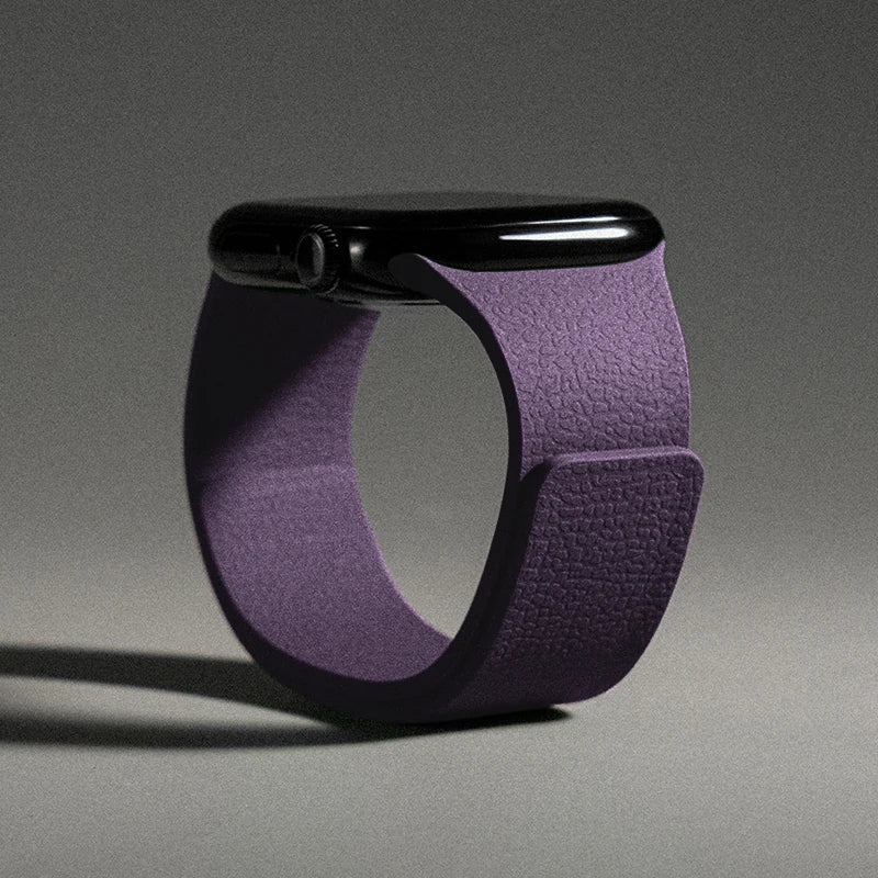 Magnetic silicone replacement band for Apple Watch