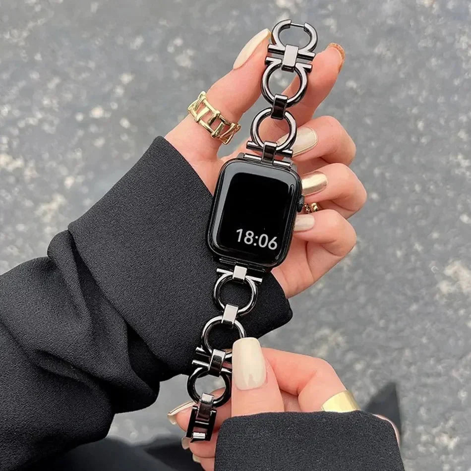 Bracelet de remplacement pour Apple Watch pour femme noir