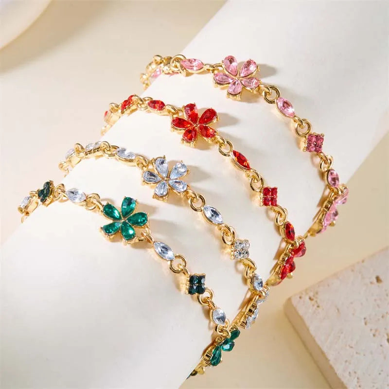 Bracelet Elégant avec Fleurs
