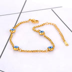 Bracelet Elégant Contre le Mauvais Oeil Turc or