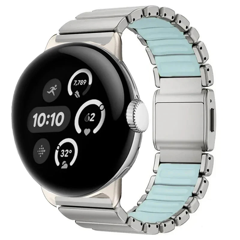 Bracelet en acier inoxydable pour Google Pixel Watch 3, 4, 45mm 