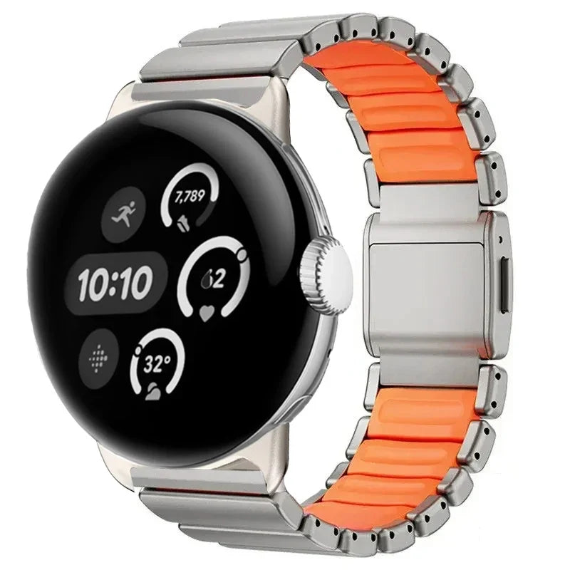 Correas de acero inoxidable para Google Pixel Watch 45mm 