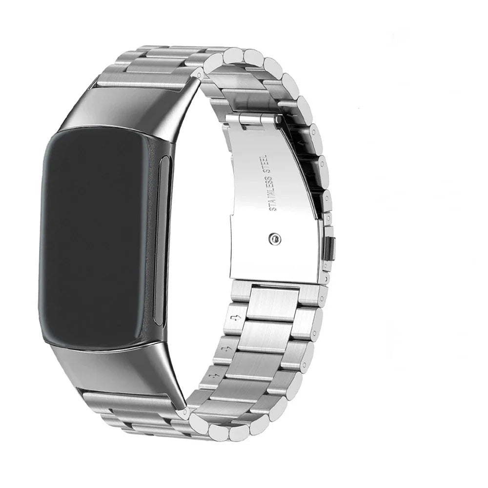 Correas de acero para reloj Fitbit Charge 5, Charge 6 