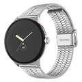 Pulsera de Acero Endurecido Malla Smartwatch Google Pixel Watch 1 & 2 plata