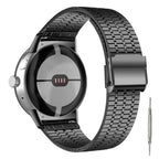 Pulsera de Acero Endurecido Malla Smartwatch Google Pixel Watch 1 & 2 negro