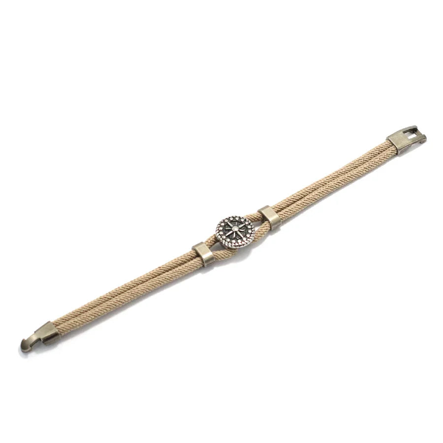 Compass Rose With Rope Rope Bracelet with Compass Rose – Artistika
