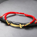 Rope bracelet with Ali Zulfiqar sword, an Islamic symbol 