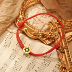 Cord bracelet with the Jewish Star of David symbol
