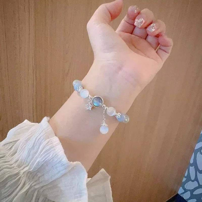 Bracelet en Crystal pour la Fertilité Pierre de Lune