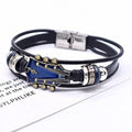 Bracelet en cuir guitare de rock'n'roll