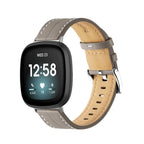 Leather watch band for Fitbit Versa 3, Versa 4, Sense 1 and Sense 2