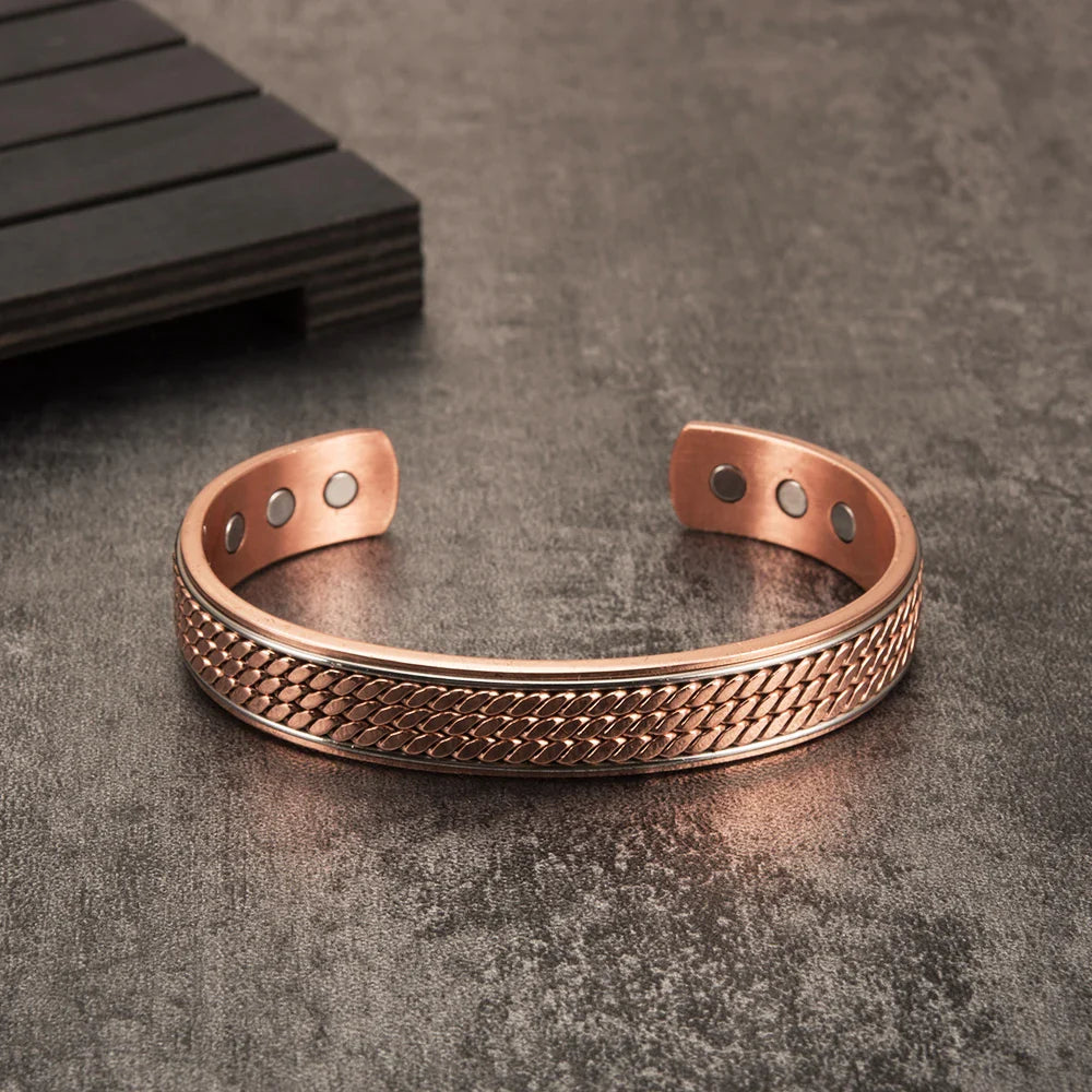 Bracelet en Cuivre Torsadé
