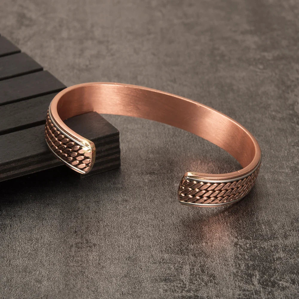 Bracelet en Cuivre Torsadé