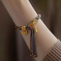 Tibetan Buddhist Charm Lace ID Bracelet