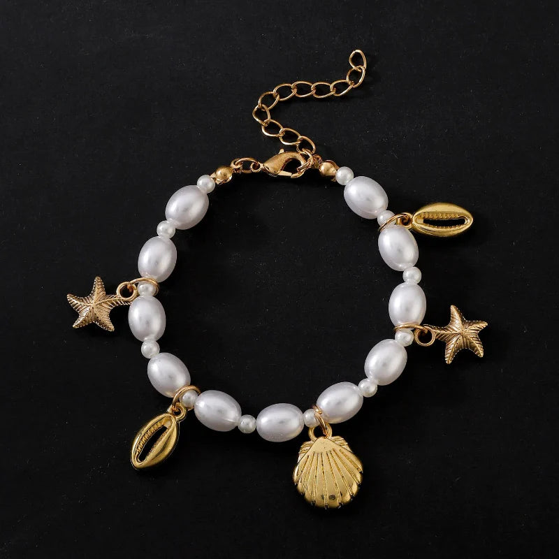 Beaded Bracelet with Shells