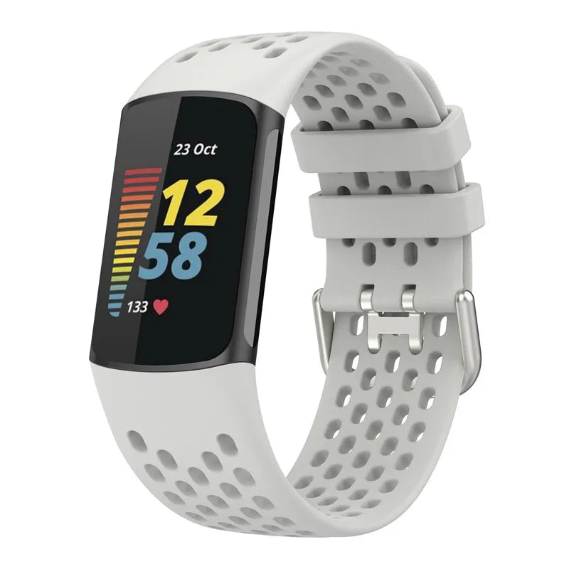 Silicone watch band for Fitbit Charge 5, Charge 6