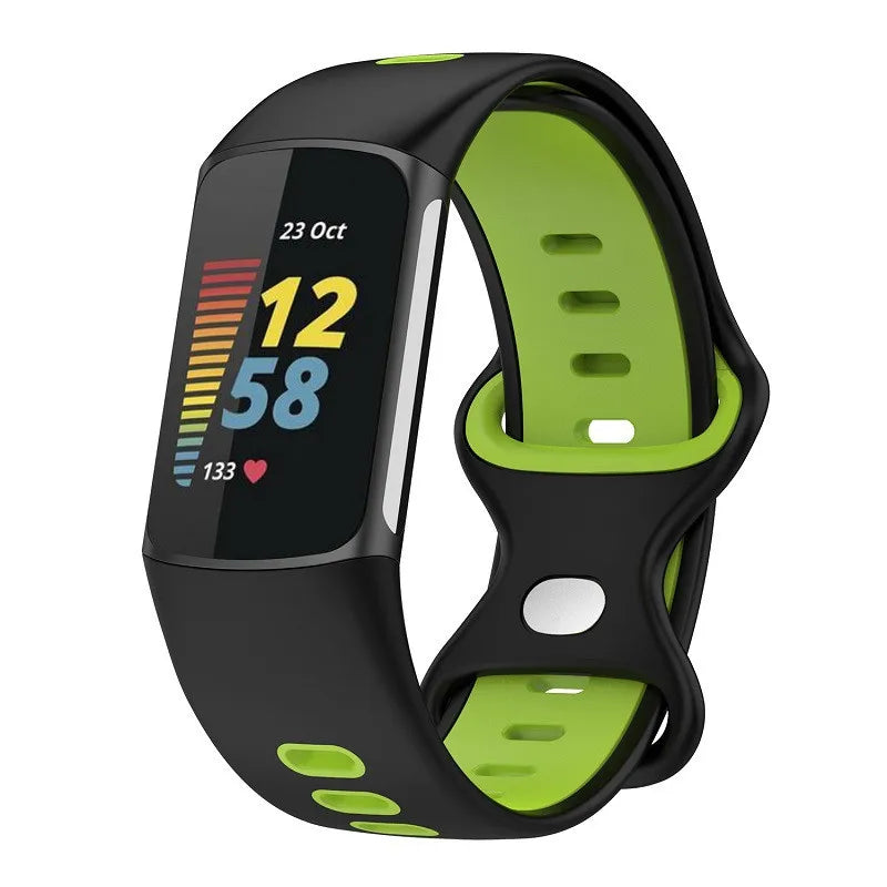 Silicone watch band for Fitbit Charge 5, Charge 6