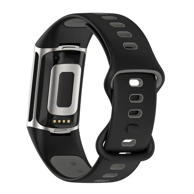 Silicone watch band for Fitbit Charge 5, Charge 6