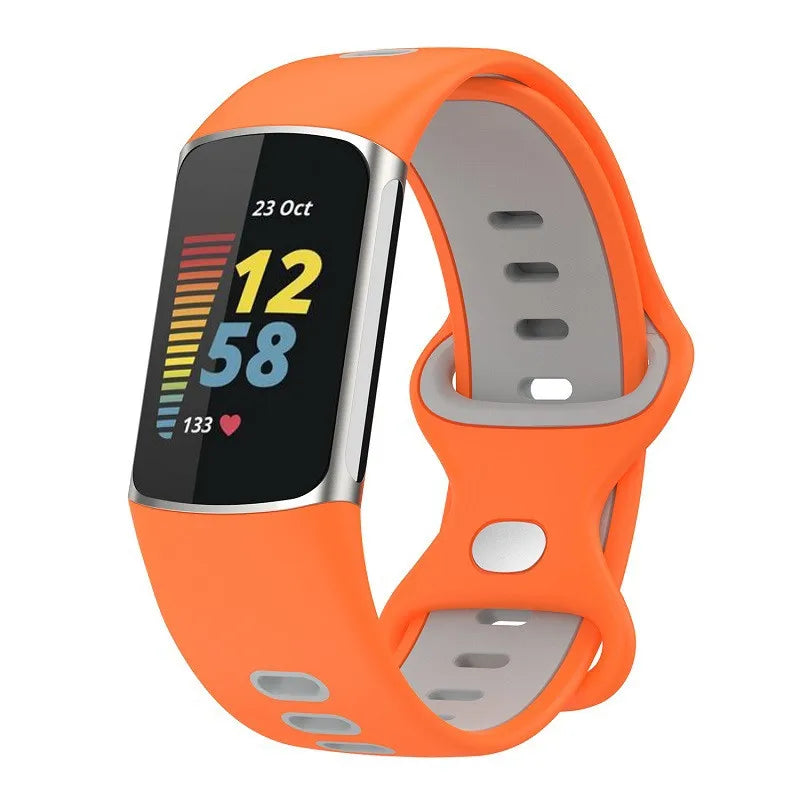 Silicone watch band for Fitbit Charge 5, Charge 6