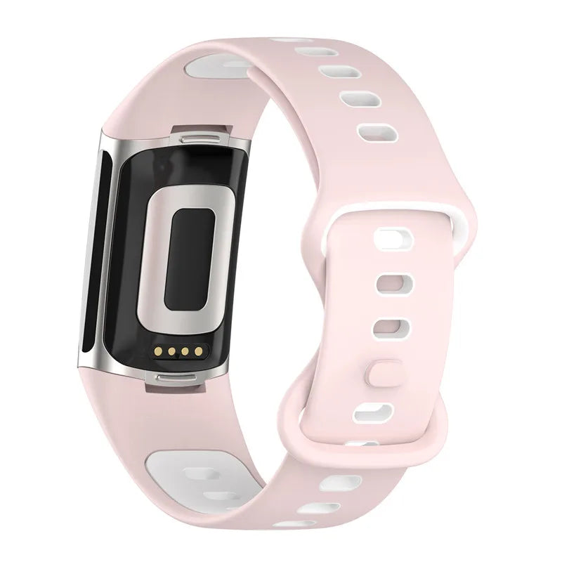 Silicone watch band for Fitbit Charge 5, Charge 6